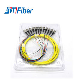 High Credibility Fiber Optic Pigtail Simplex Multi - Fibers ST Low Insertion Loss