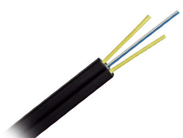 12cores LSZH Jacket Outdoor FTTH Fiber Cable with G657A Fiber , Black