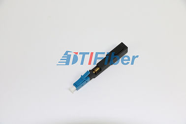 LC UPC APC Single Mode Fiber Connectors , Straight Through Fiber Optic LC Connector